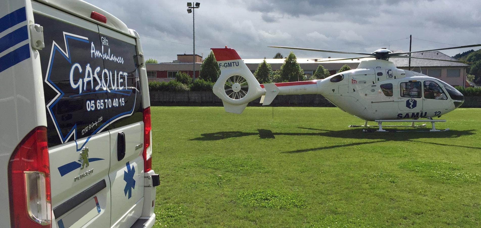 Ambulance Gasquet en Aveyron